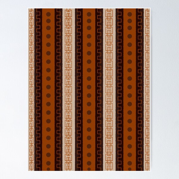 Item preview, Tribal Brown Stripes - Ethnic Pattern designed and sold by photossmirnov.