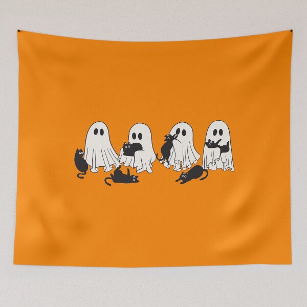 Item preview, Cat - Ghost Cat - Boo-P Ghost Cat - Ghost Cat Halloween - Cute Spooky Ghost - Halloween Black Cat & Ghost - Boo Boo-p Cat Ghost designed and sold by PolancosusOni.
