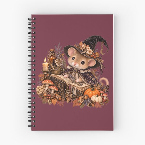 Item preview, Premium Cottagecore Spellbook Dormouse Art – Vintage Halloween Print designed and sold by MagicMakerPh.