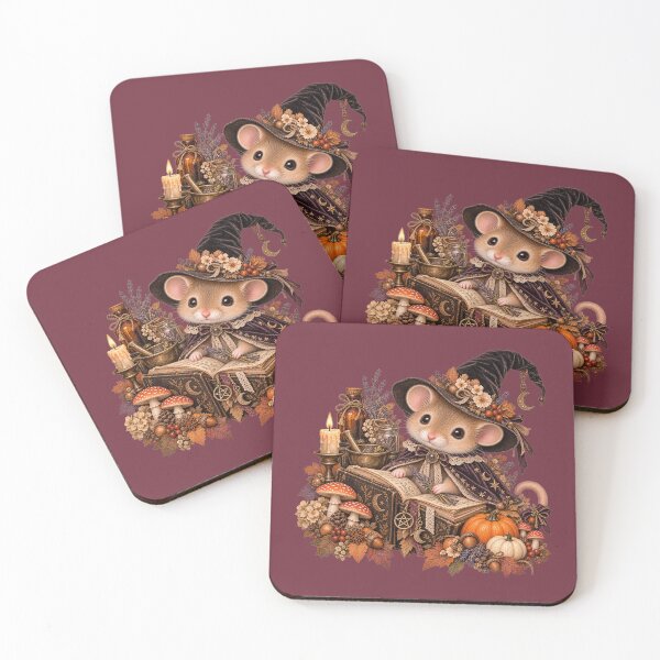 Item preview, Premium Cottagecore Spellbook Dormouse Art – Vintage Halloween Print designed and sold by MagicMakerPh.
