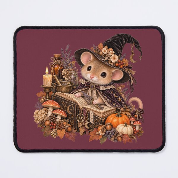 Item preview, Premium Cottagecore Spellbook Dormouse Art – Vintage Halloween Print designed and sold by MagicMakerPh.