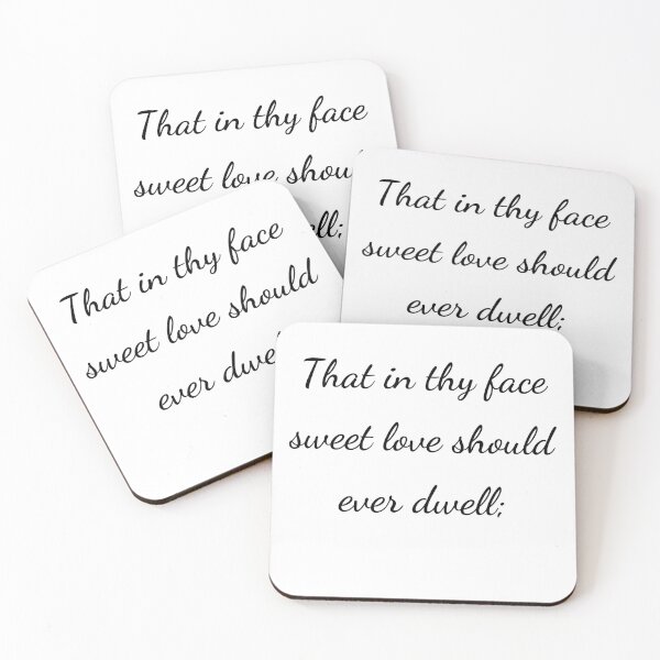 Item preview, “That in thy face sweet love should ever dwell;” - handwriting black designed and sold by ariksworld.