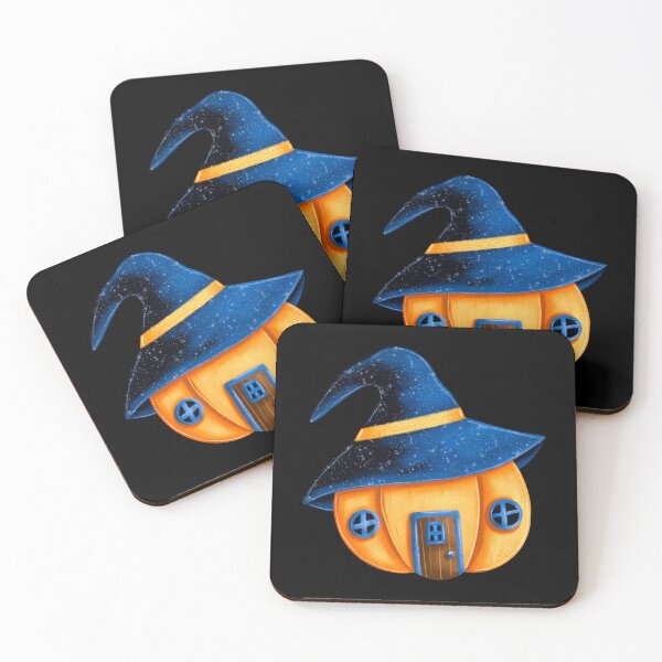 Item preview, Cute Halloween Witch House Sticker | Spooky Pumpkin Cottage Starry Witch Hat designed and sold by BE-A-BRAND-.