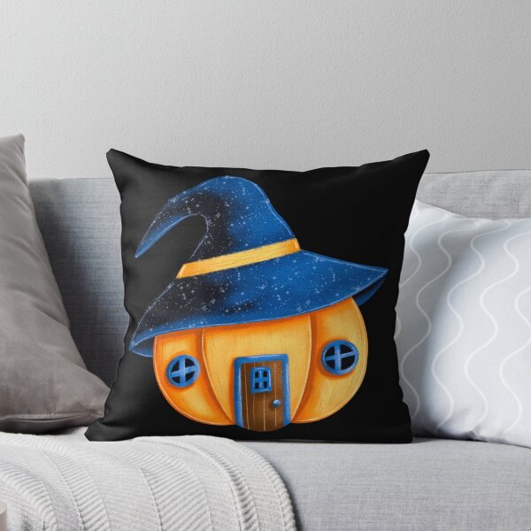 Item preview, Cute Halloween Witch House Sticker | Spooky Pumpkin Cottage Starry Witch Hat designed and sold by BE-A-BRAND-.