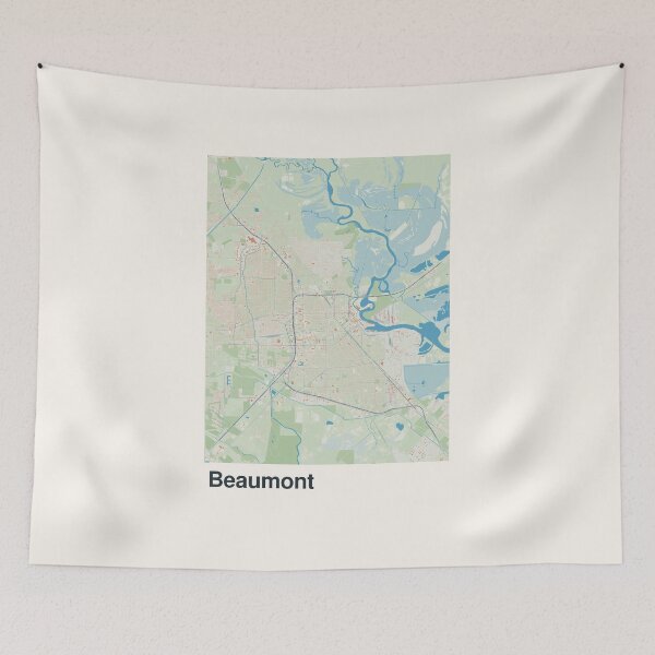 Item preview, Beaumont Minimalistic Map Art designed and sold by MapsNerd.
