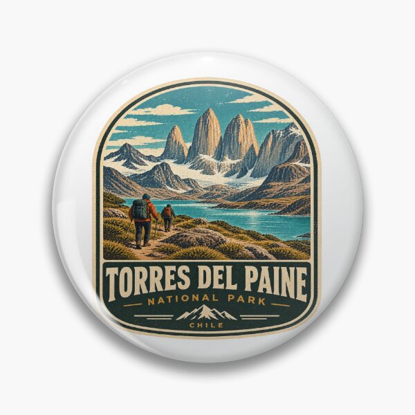 Item preview, Torres del Paine Patagonia Chile Vintage Travel Shirt – Mountain Hiking Adventure Design designed and sold by Globalcitytees.