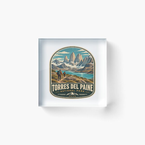 Item preview, Torres del Paine Patagonia Chile Vintage Travel Shirt – Mountain Hiking Adventure Design designed and sold by Globalcitytees.