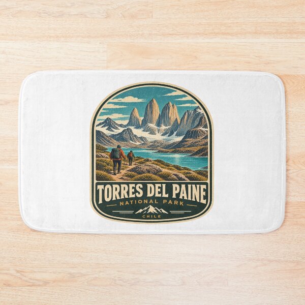 Item preview, Torres del Paine Patagonia Chile Vintage Travel Shirt – Mountain Hiking Adventure Design designed and sold by Globalcitytees.