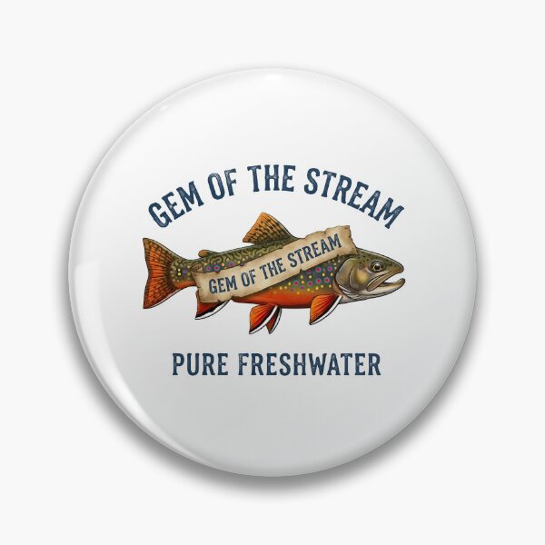 Item preview, Vintage Gem of the Stream Brook Trout Graphic designed and sold by NobleCast .