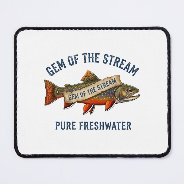 Item preview, Vintage Gem of the Stream Brook Trout Graphic designed and sold by one-offtees.
