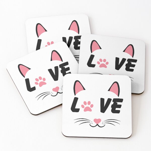 Item preview, Love Paw Print Cat – Cute Cat Lover Design designed and sold by Mellow paws Designs.