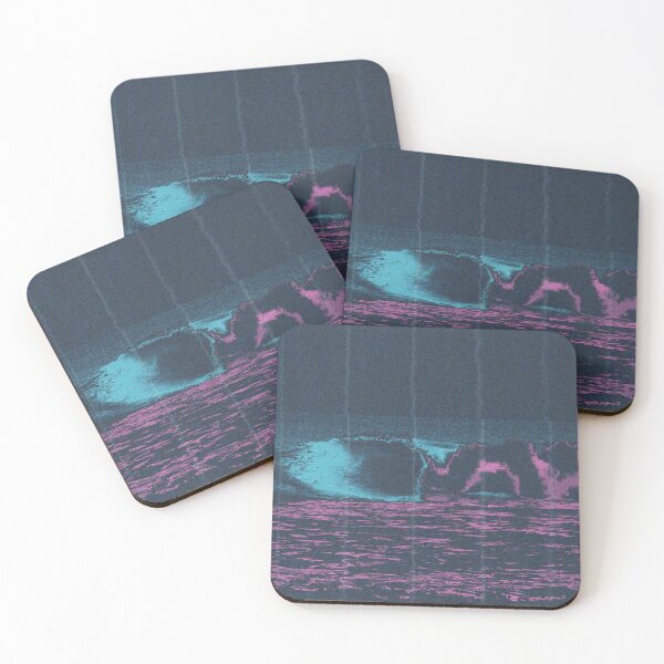 Item preview, Neon Waves | Retro Ocean Photo Art | Surreal Photo Art designed and sold by Half Mess.