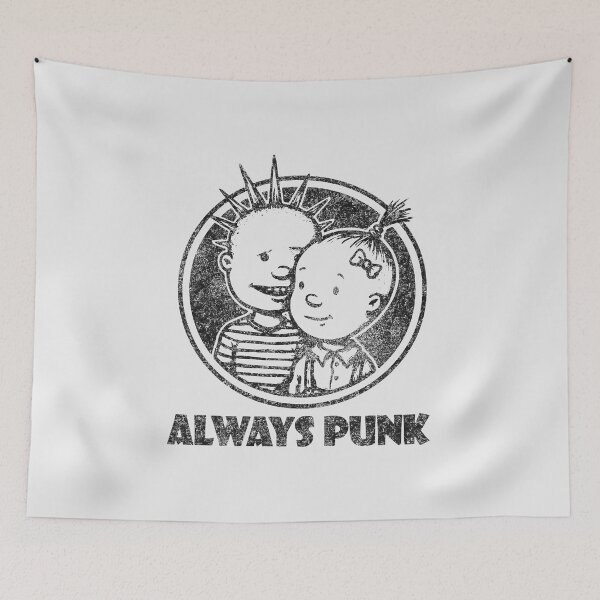Item preview, Always Punk Funny Vintage Punk Rock Kids Distressed Design designed and sold by paulo silveira.