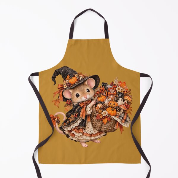 Item preview, Premium Cottagecore Halloween Treat Basket Mouse Art – Vintage Print designed and sold by MagicMakerPh.