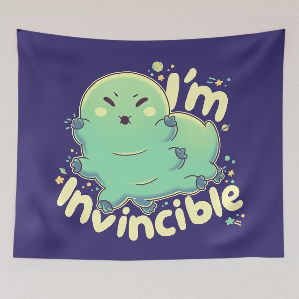 Item preview, I'm Invincible light ver, tardigrade, water bear, wildlife designed and sold by Geekydog.