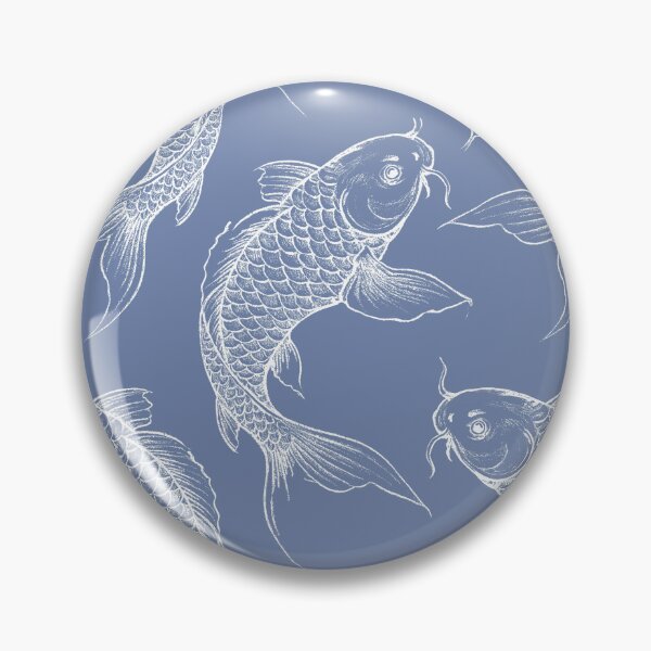 Item preview, French Blue Koi Carp  designed and sold by Anne Londez Studio.
