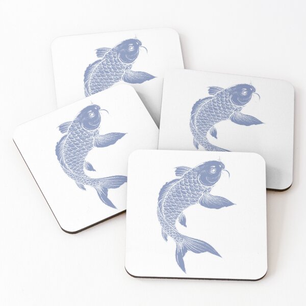 Item preview, French Blue Koi Carp  designed and sold by Anne Londez Studio.