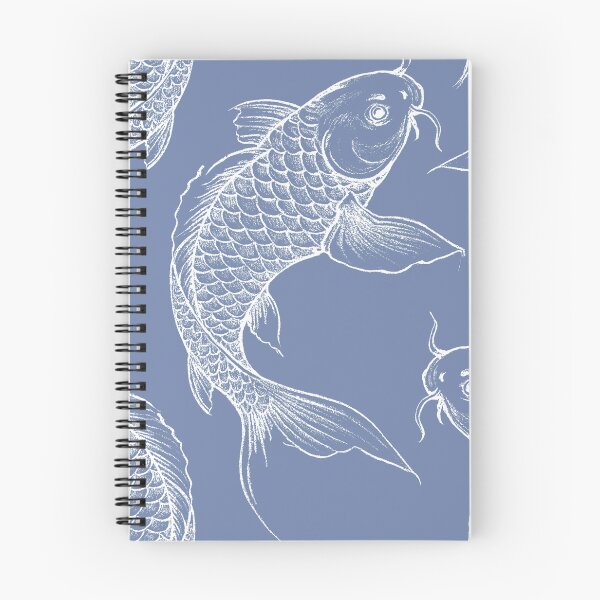 Item preview, French Blue Koi Carp  designed and sold by Anne Londez Studio.