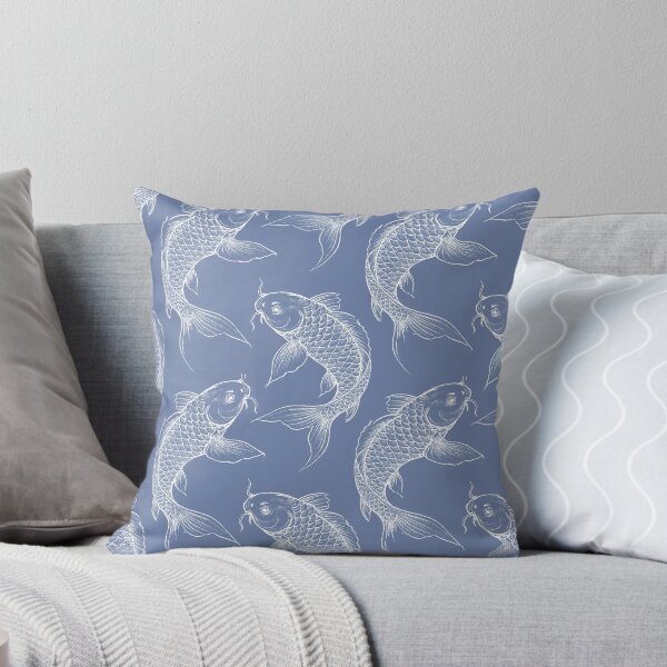 Item preview, French Blue Koi Carp  designed and sold by Anne Londez Studio.