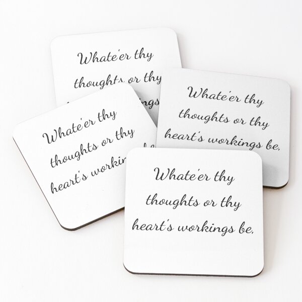 Item preview, “Whate’er thy thoughts or thy heart’s workings be,” - handwriting black designed and sold by ariksworld.