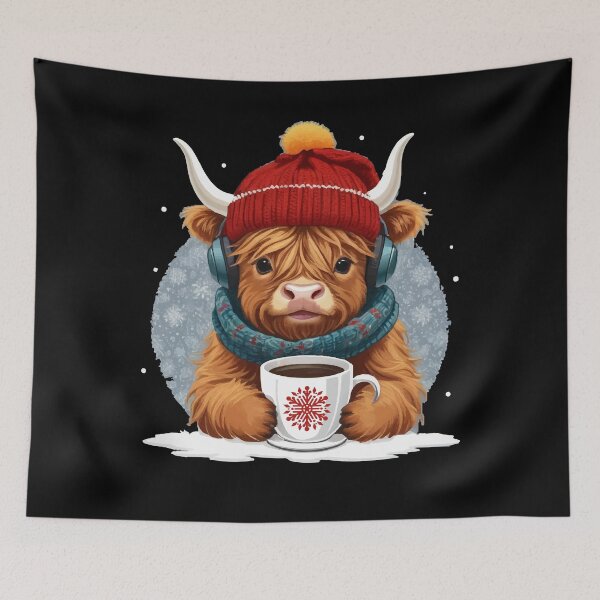 Item preview, Highland Beef Winter Coffee Tea Mulled Wine designed and sold by Loona97.