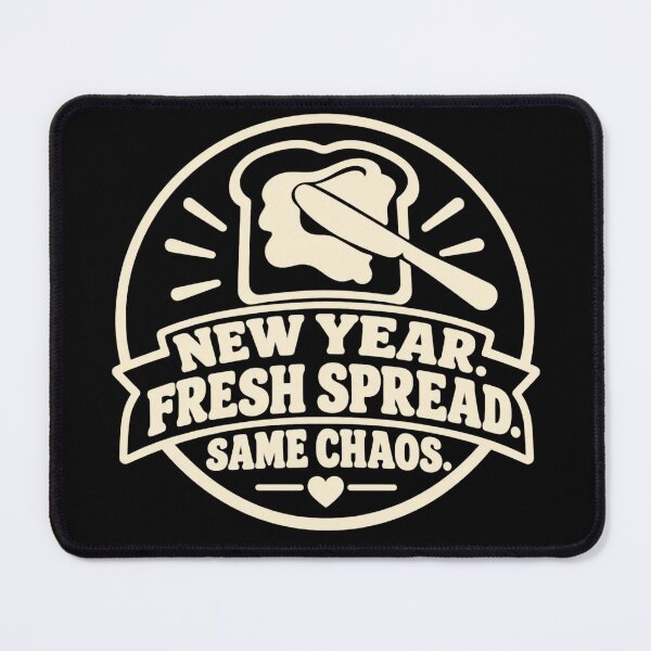 Aperçu de l'œuvre New Year Fresh Spread Same Chaos Scrapbook Humor créée et vendue par DreamLayerStudio.