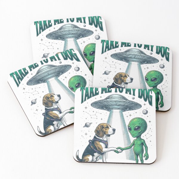 Item preview, Take Me to My Dog Funny Alien Dog designed and sold by FurRealStudioCo.