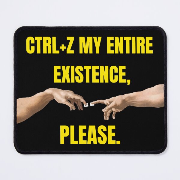 Item preview, God Grant Me Ctrl Z - Creation of Adam Meme Design designed and sold by aysenism.