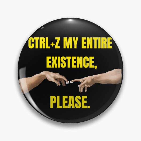 Item preview, God Grant Me Ctrl Z - Creation of Adam Meme Design designed and sold by aysenism.