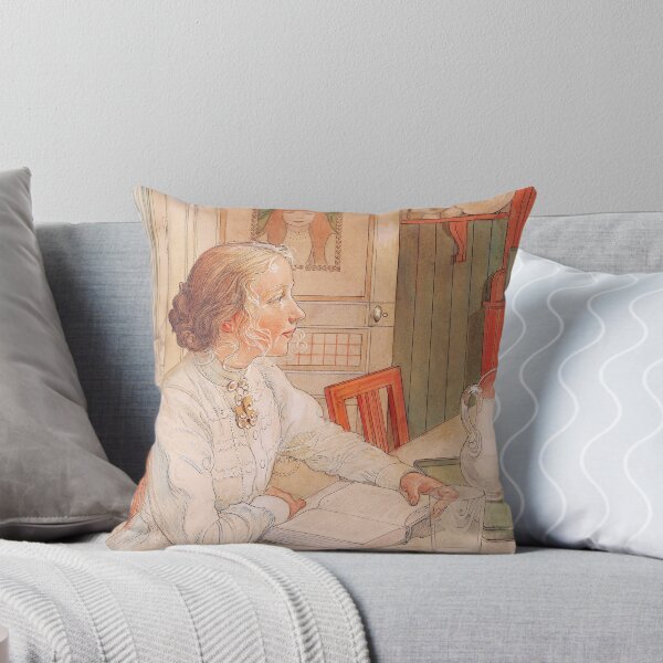Item preview, Suzanne with Milk and Book (1904) - Carl Larsson designed and sold by SALON DES ARTS.