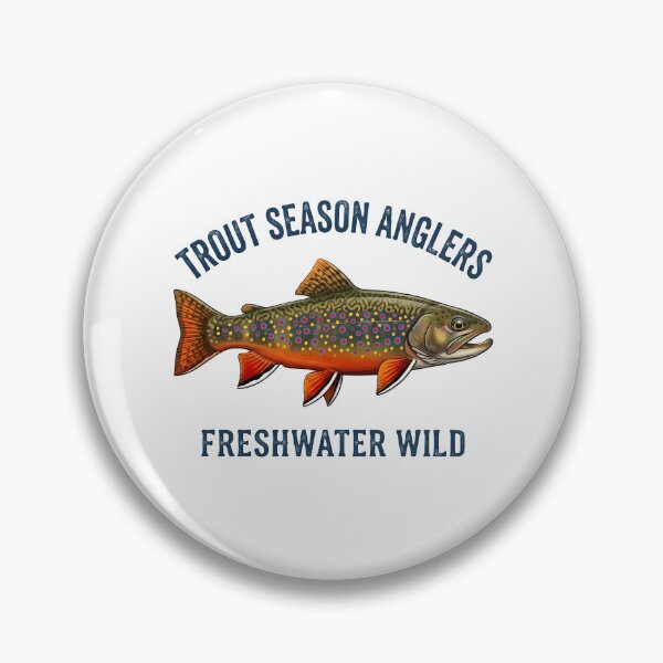 Item preview, Vintage Trout Season Anglers Brook Trout Graphic designed and sold by one-offtees.