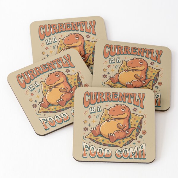 Item preview, Actualmente en coma alimenticio Arte de dinosaurios retro designed and sold by Fine-Arts-Lab.