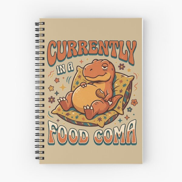 Item preview, Currently In A Food Coma Retro Dinosaur Art designed and sold by Fine-Arts-Lab.
