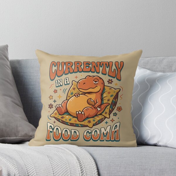 Item preview, Currently In A Food Coma Retro Dinosaur Art designed and sold by Fine-Arts-Lab.