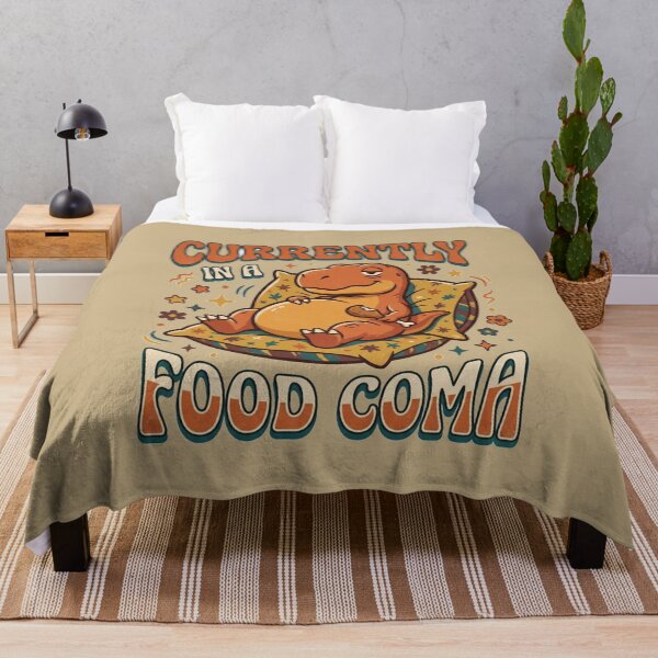 Item preview, Currently In A Food Coma Retro Dinosaur Art designed and sold by Fine-Arts-Lab.