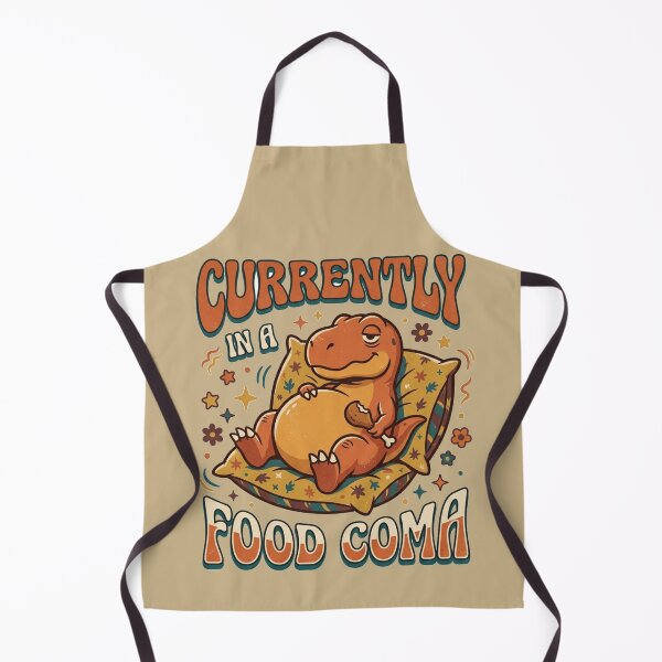 Item preview, Currently In A Food Coma Retro Dinosaur Art designed and sold by Fine-Arts-Lab.