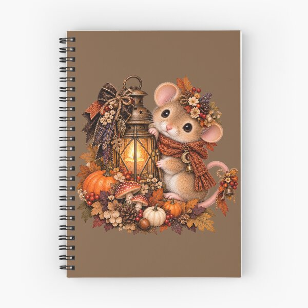 Item preview, Premium Cottagecore Autumn Lantern Dormouse Art – Vintage Halloween Print designed and sold by MagicMakerPh.