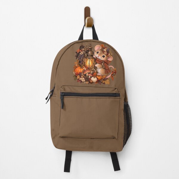 Item preview, Premium Cottagecore Autumn Lantern Dormouse Art – Vintage Halloween Print designed and sold by MagicMakerPh.