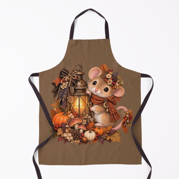 Item preview, Premium Cottagecore Autumn Lantern Dormouse Art – Vintage Halloween Print designed and sold by MagicMakerPh.