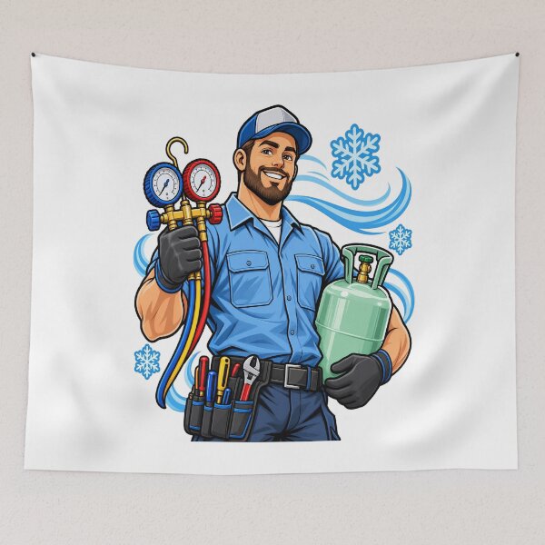 Item preview, HVAC Technician Air Conditioning Professional designed and sold by JMDG Studio.