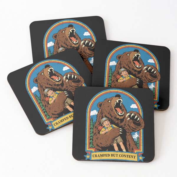 Item preview, Cramped But Content Dark Humor Bear designed and sold by Moody Critters.