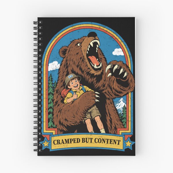 Item preview, Cramped But Content Dark Humor Bear designed and sold by Moody Critters.