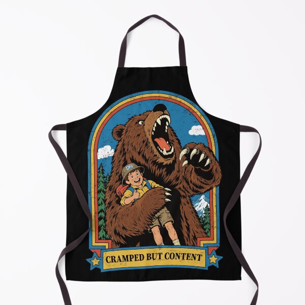 Item preview, Cramped But Content Dark Humor Bear designed and sold by Moody Critters.