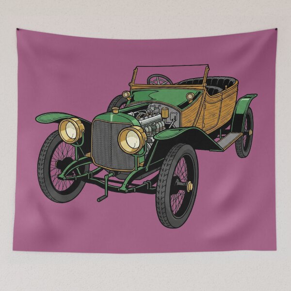 Item preview, 1912 Panhard et Levassor Labourdette Torpédo Skiff: Edwardian Yacht Car Art Print designed and sold by FreiherrPK.