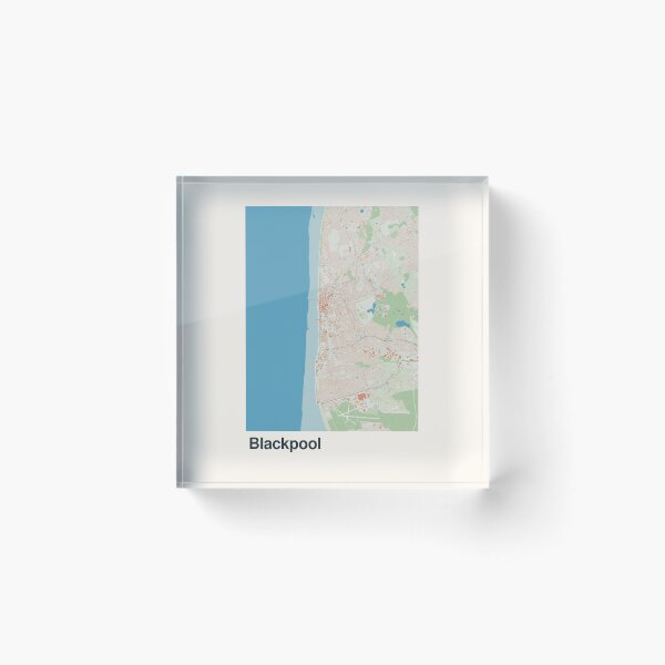 Item preview, Blackpool Minimalistic Map Art designed and sold by MapsNerd.
