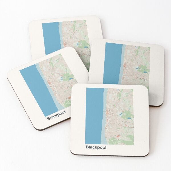 Item preview, Blackpool Minimalistic Map Art designed and sold by MapsNerd.