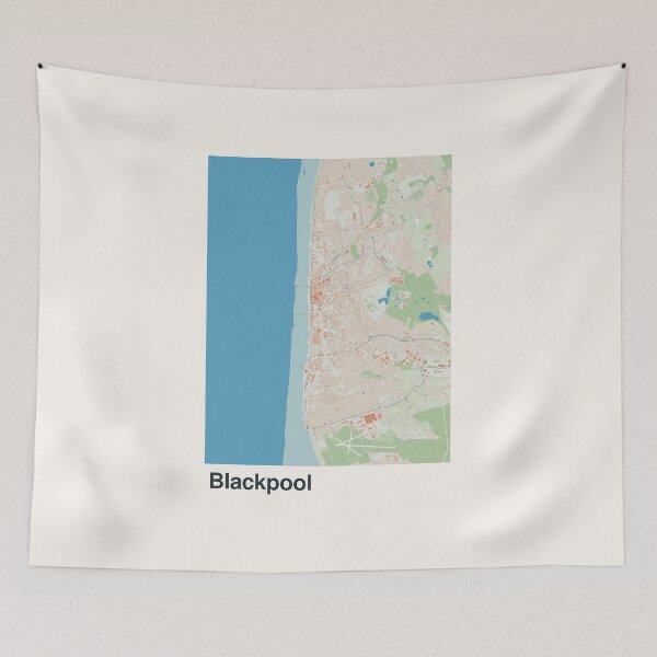 Item preview, Blackpool Minimalistic Map Art designed and sold by MapsNerd.