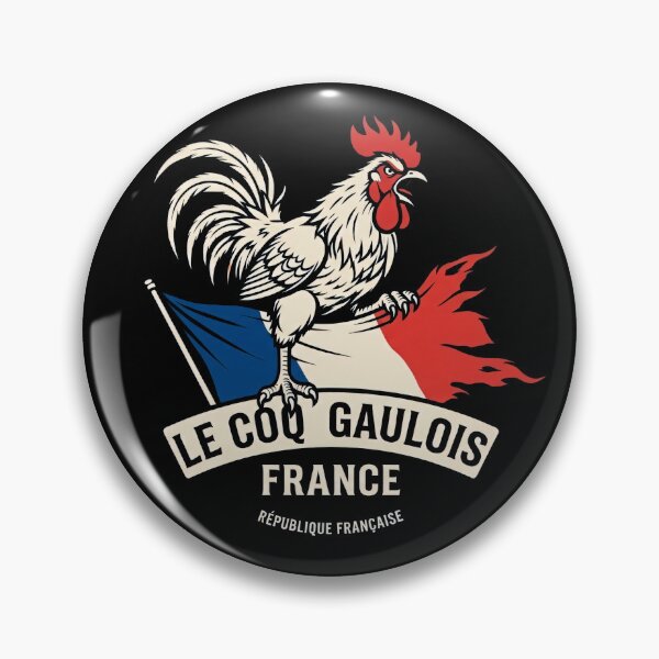 Item preview, Le Coq Gaulois French Rooster Flag Vintage Patriotic Emblem designed and sold by EdGraphy.