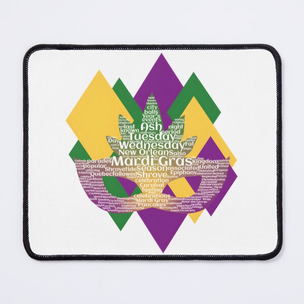 Item preview, Mardi Gras Celebration Mask Design with Festive Lettering designed and sold by Nishant Turekar.