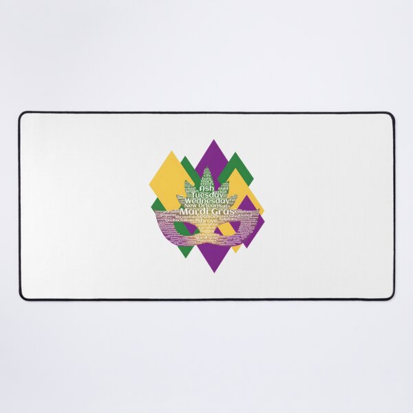 Item preview, Mardi Gras Celebration Mask Design with Festive Lettering designed and sold by Nishant Turekar.